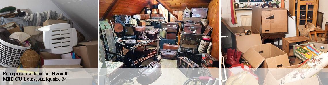 Entreprise de débarras 34 Hérault  MEDOU Louis, Antiquaire 34