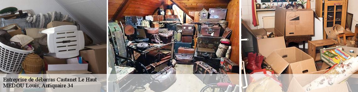 Entreprise de débarras  castanet-le-haut-34610 MEDOU Louis, Antiquaire 34