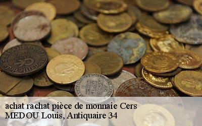 achat rachat pièce de monnaie  34420